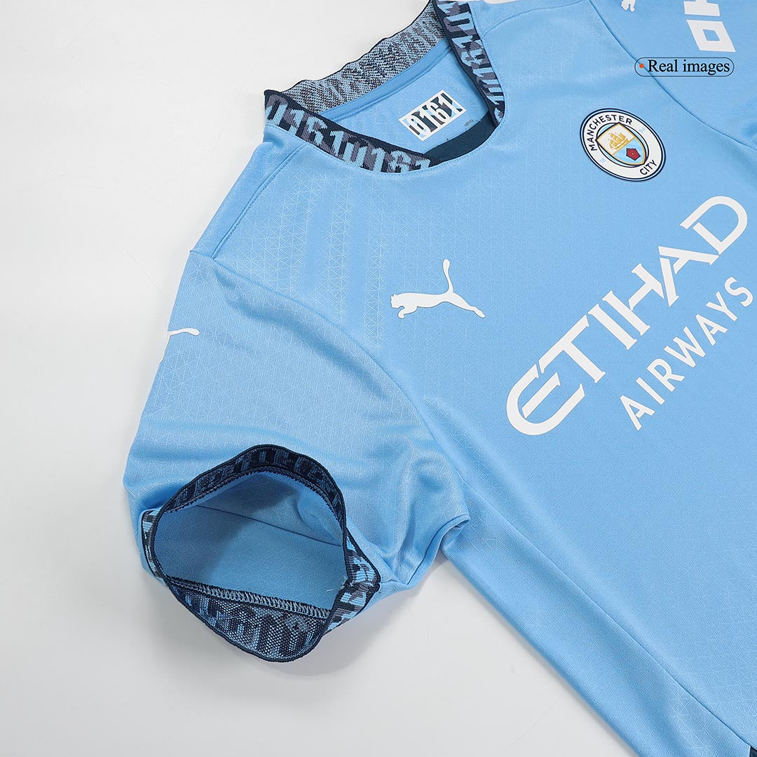 Player Version Manchester City Home Soccer Jersey 2024/25 Nej Dresy Obchod