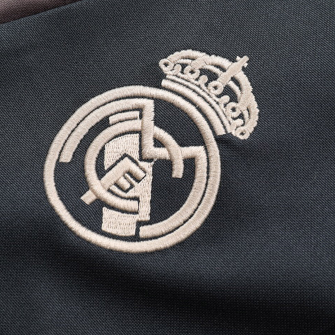 Kid's Real Madrid Zipper Sweatshirt Kit(Top+Pants) 2024/25 Nej Dresy Obchod