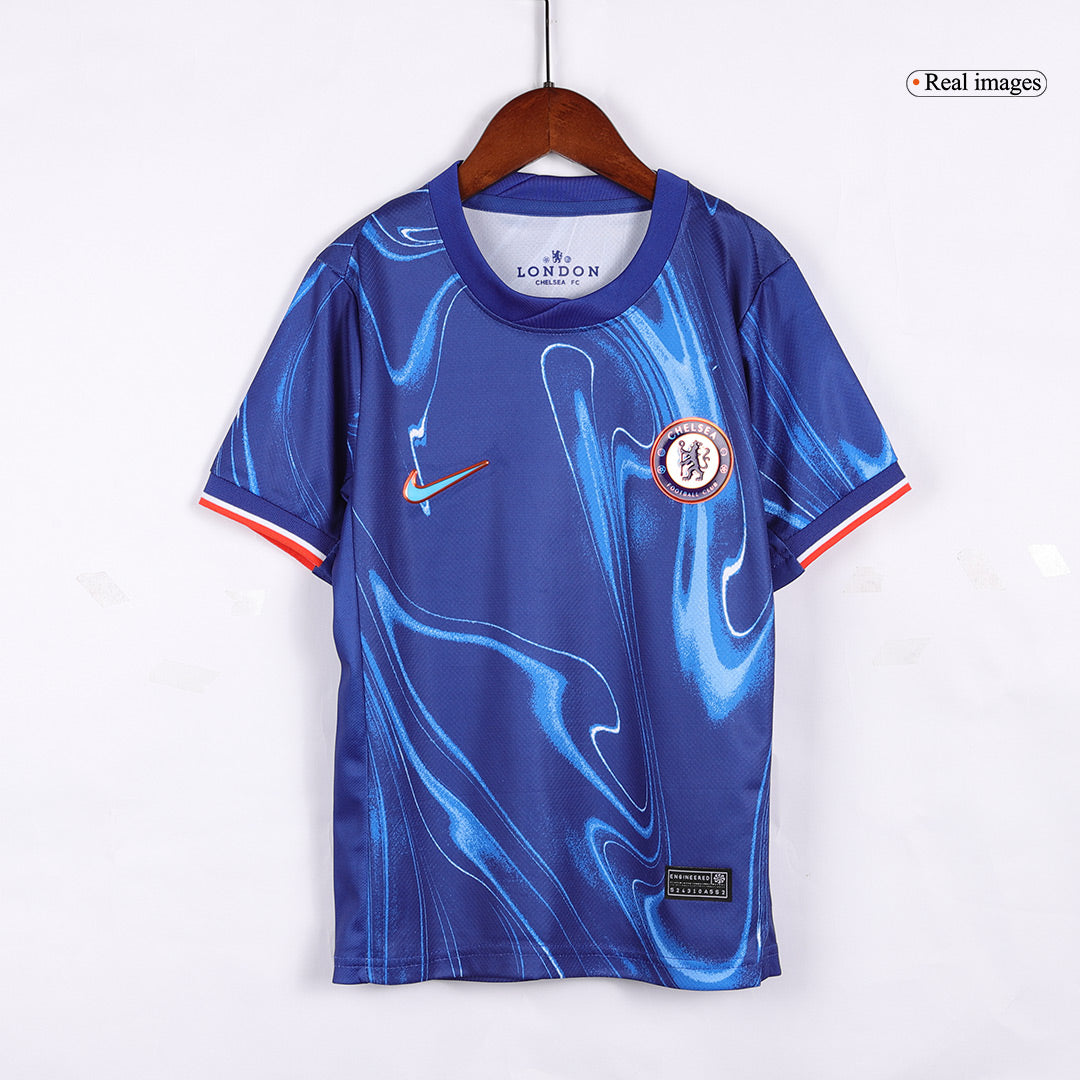 Kid's Chelsea Home Soccer Jersey Kit(Jersey+Shorts) 2024/25 Nej Dresy Obchod