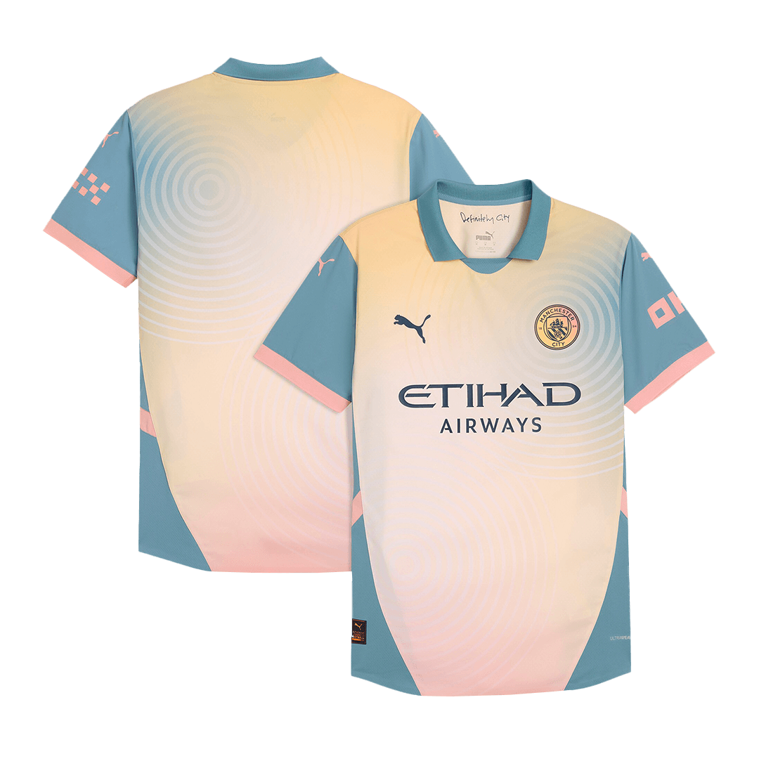 Player Version Manchester City Fourth Away Soccer Jersey 2024/25- Definitely City (UCL) Nej Dresy Obchod