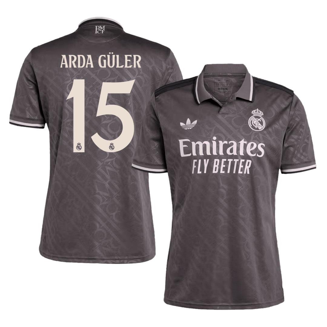 Arda Güler #15 Real Madrid Third Away Soccer Jersey 2024/25 Nej Dresy Obchod