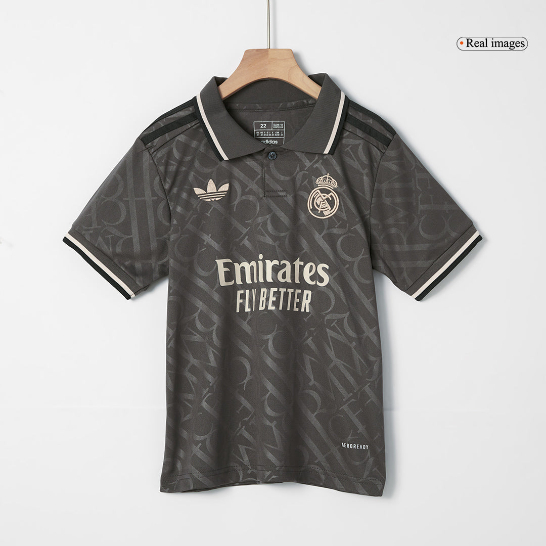 Kid's Real Madrid Third Away Soccer Jersey Kit(Jersey+Shorts) 2024/25 Nej Dresy Obchod