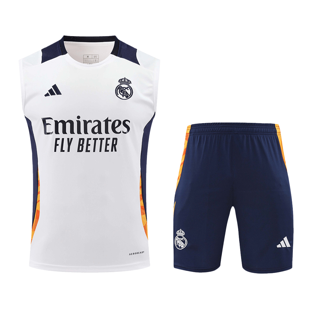 Real Madrid Pre-Match Soccer Jersey Vest Kit(Jersey+Shorts) 2024/25 Nej Dresy Obchod