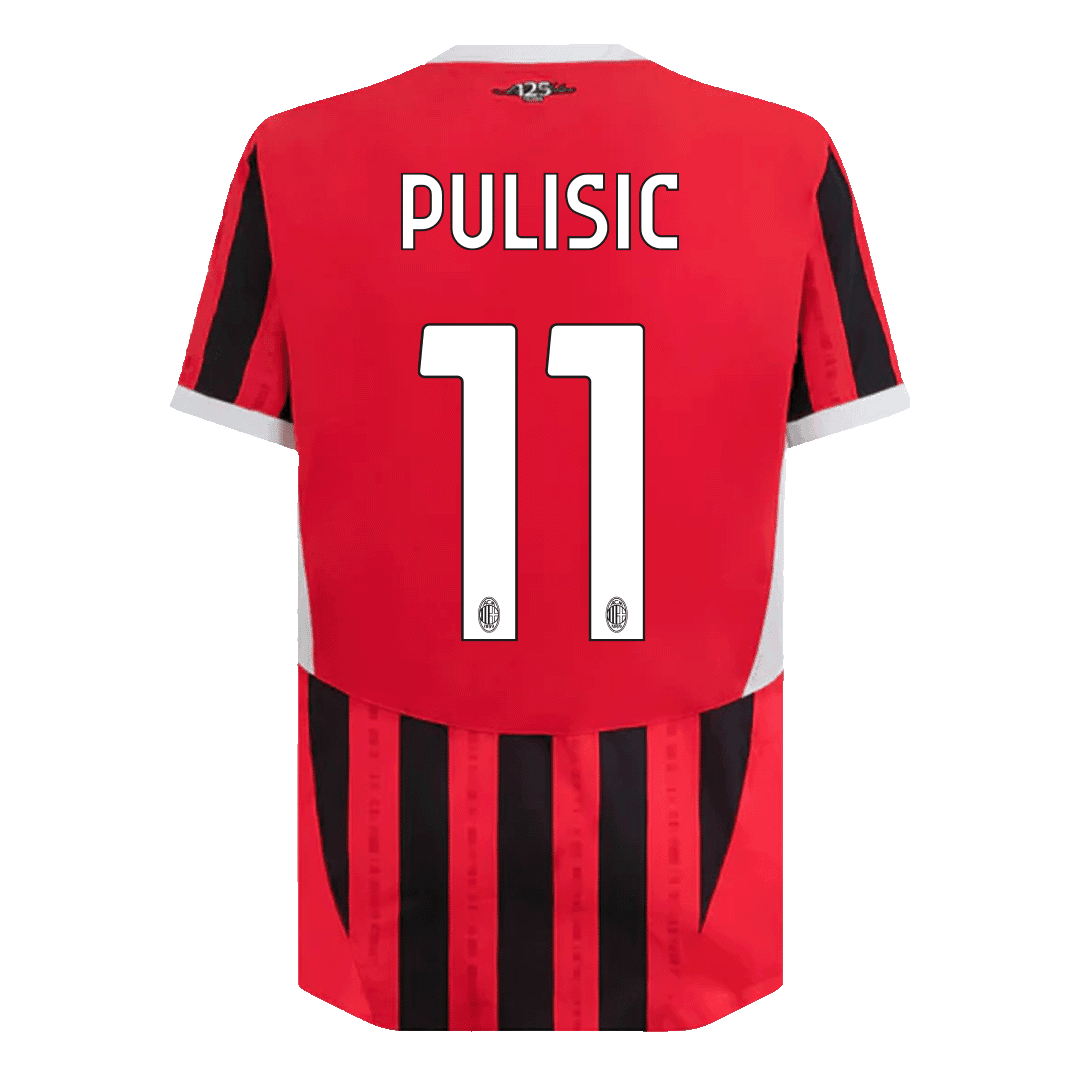 Player Version PULISIC #11 AC Milan Home Soccer Jersey 2024/25 Nej Dresy Obchod