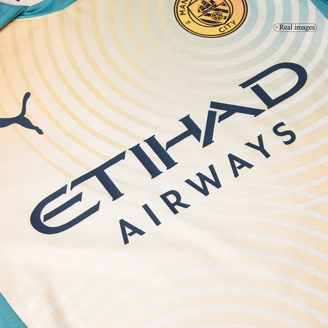 Player Version Manchester City Fourth Away Soccer Jersey 2024/25- Definitely City (UCL) Nej Dresy Obchod