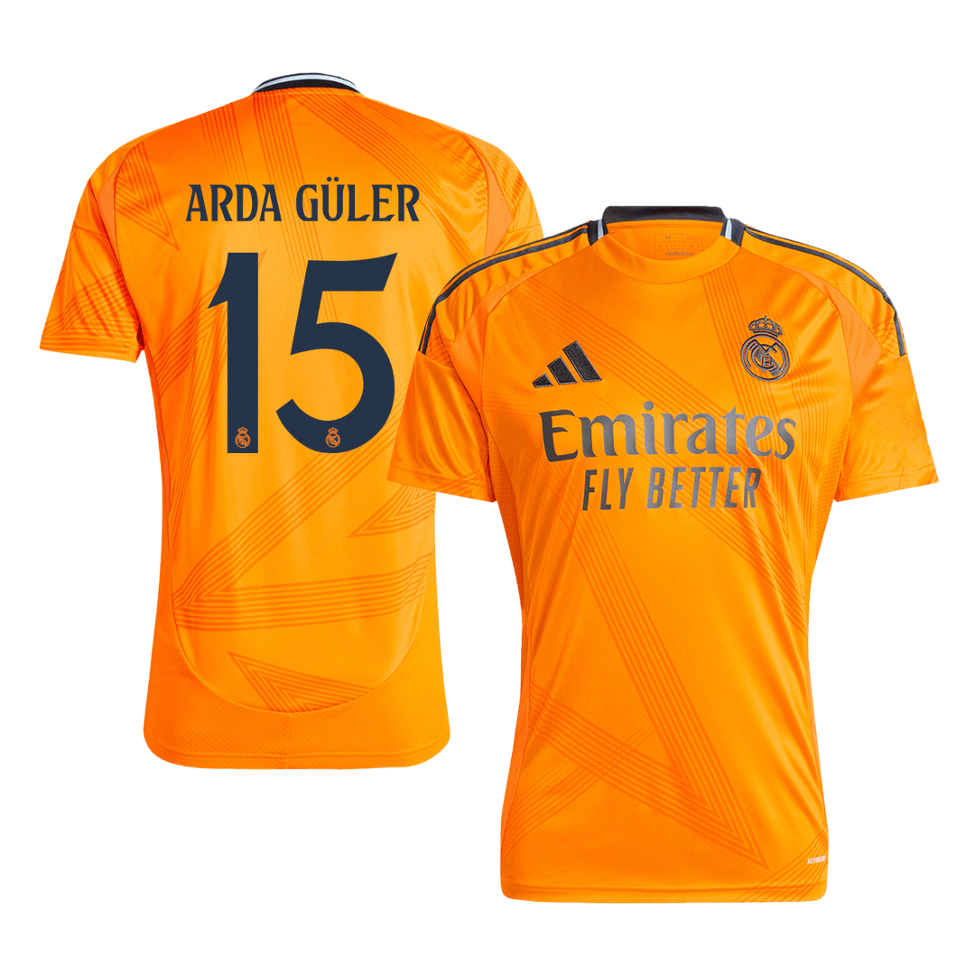 Arda Güler #15 Real Madrid Away Soccer Jersey 2024/25 Nej Dresy Obchod
