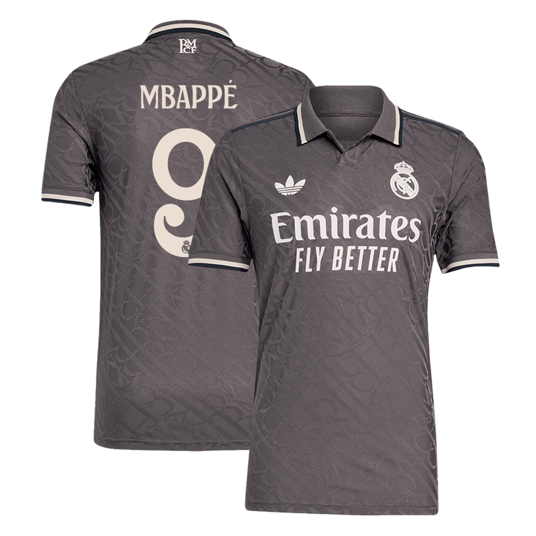 Player Version MBAPP? #9 Real Madrid Third Away Soccer Jersey 2024/25 Nej Dresy Obchod