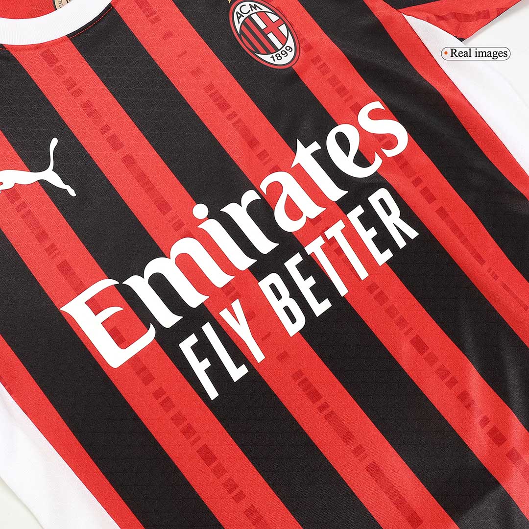 Player Version PULISIC #11 AC Milan Home Soccer Jersey 2024/25 Nej Dresy Obchod