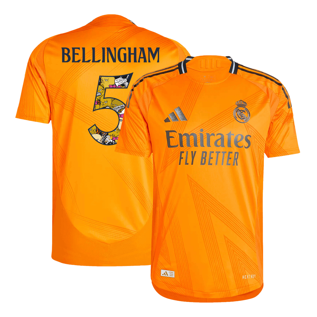 Player Version BELLINGHAM #5 Real Madrid Away Soccer Jersey 2024/25 - Bear Champ Font Nej Dresy Obchod