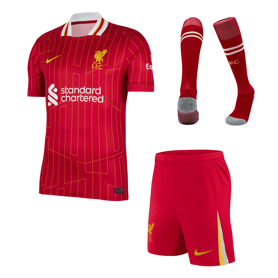 Liverpool Home Soccer Jersey Kit(Jersey+Shorts+Socks) 2024/25 Nej Dresy Obchod