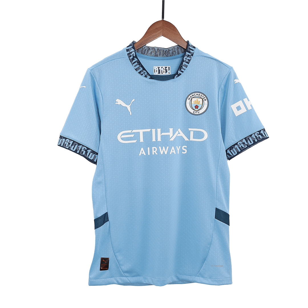 Player Version Manchester City Home Soccer Jersey 2024/25 Nej Dresy Obchod
