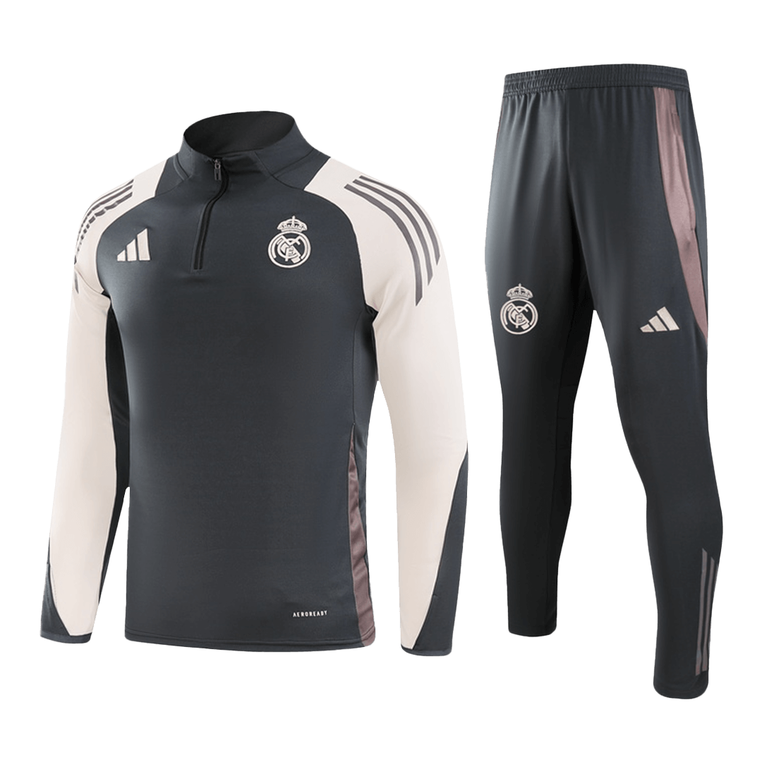 Kid's Real Madrid Zipper Sweatshirt Kit(Top+Pants) 2024/25 Nej Dresy Obchod