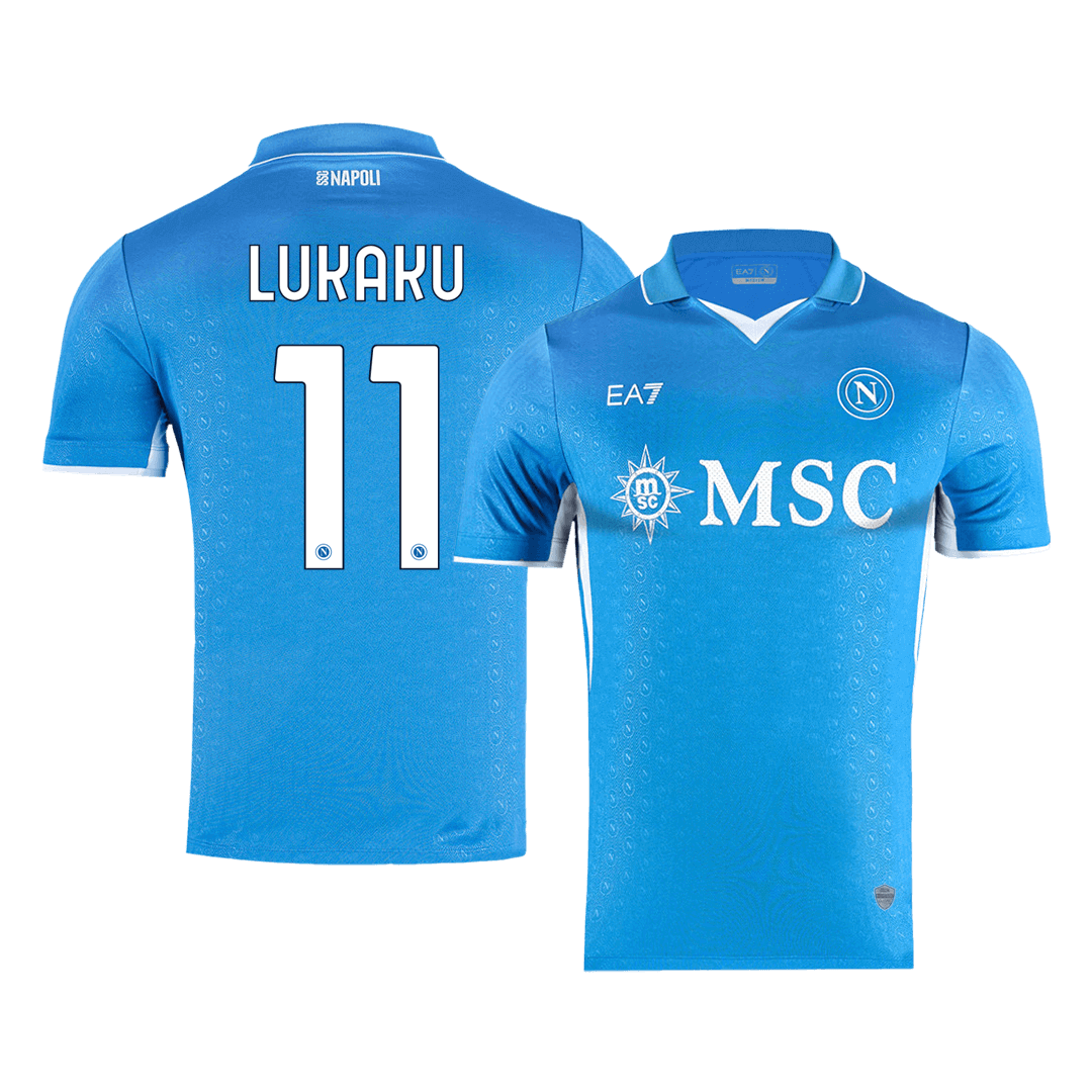 Player Version LUKAKU #11 Napoli Home Soccer Jersey 2024/25 Nej Dresy Obchod