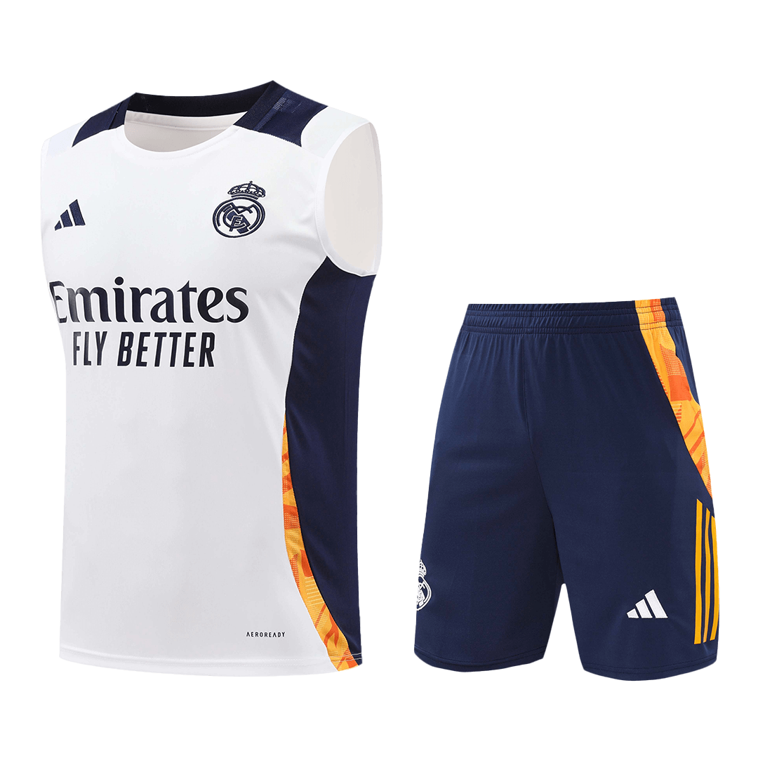 Real Madrid Pre-Match Soccer Jersey Vest Kit(Jersey+Shorts) 2024/25 Nej Dresy Obchod