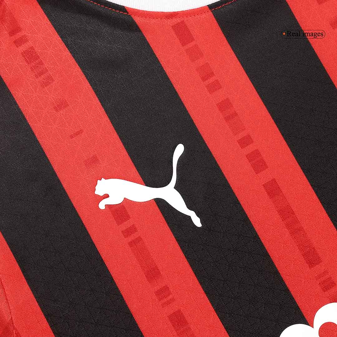 Player Version PULISIC #11 AC Milan Home Soccer Jersey 2024/25 Nej Dresy Obchod