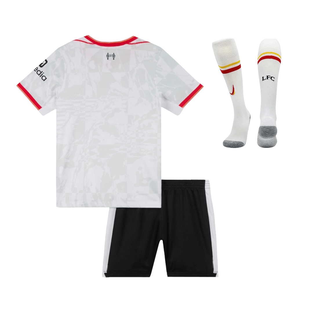 Kid's Liverpool Third Away Soccer Jersey Kit(Jersey+Shorts+Socks) 2024/25 Nej Dresy Obchod