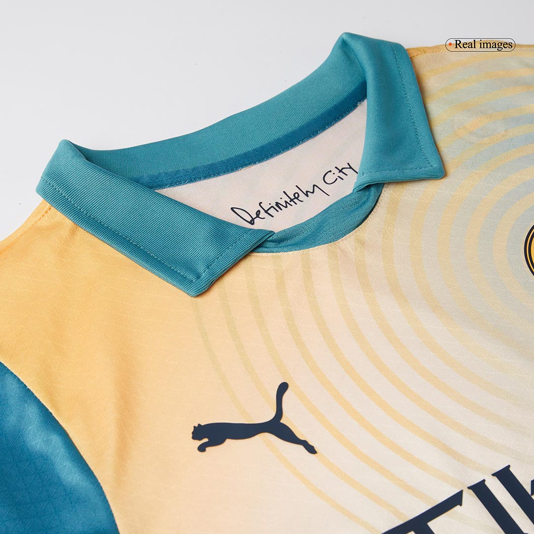 Player Version Manchester City Fourth Away Soccer Jersey 2024/25- Definitely City (UCL) Nej Dresy Obchod