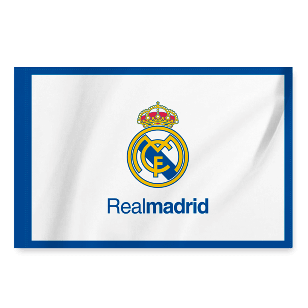 Real Madrid Team Flag White Nej Dresy Obchod