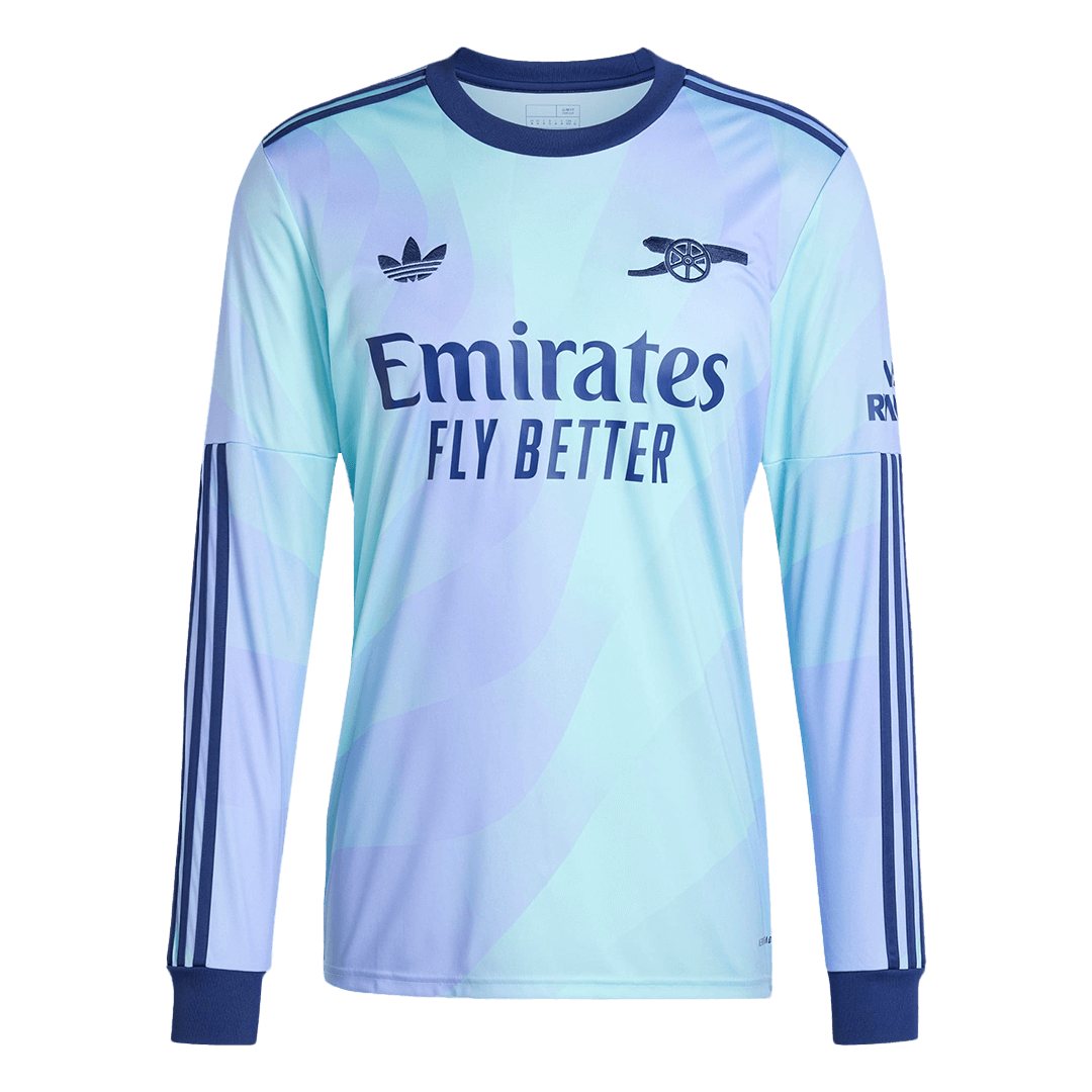 Arsenal Third Away Long Sleeve Soccer Jersey 2024/25 Nej Dresy Obchod