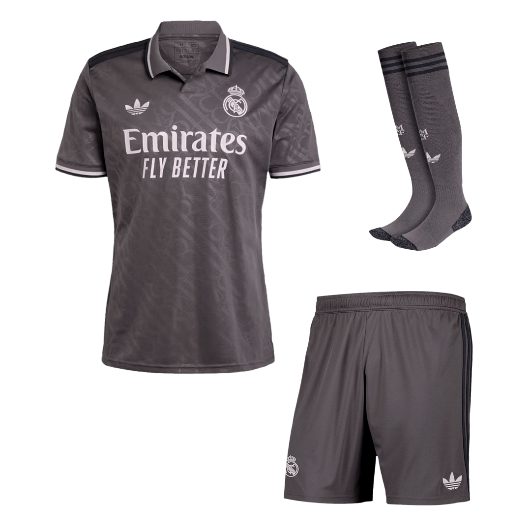 Real Madrid Third Away Soccer Jersey Kit(Jersey+Shorts+Socks) 2024/25 Nej Dresy Obchod