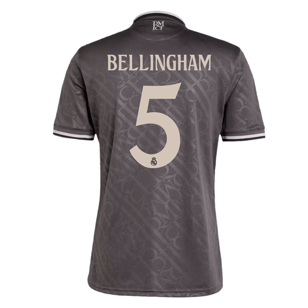 BELLINGHAM #5 Real Madrid Third Away Soccer Jersey 2024/25 Nej Dresy Obchod