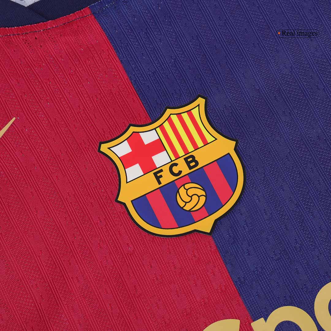 Player Version F.DE JONG #21 Barcelona Home Soccer Jersey 2024/25 Nej Dresy Obchod