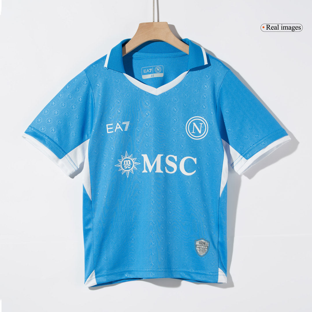 Kid's Napoli Home Soccer Jersey Kit(Jersey+Shorts) 2024/25 Nej Dresy Obchod