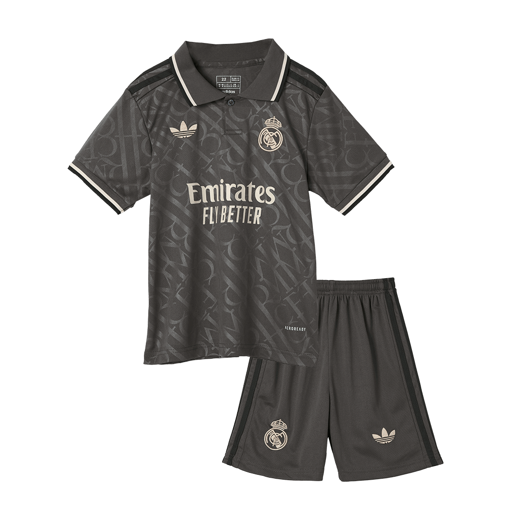 Kid's Real Madrid Third Away Soccer Jersey Kit(Jersey+Shorts) 2024/25 Nej Dresy Obchod