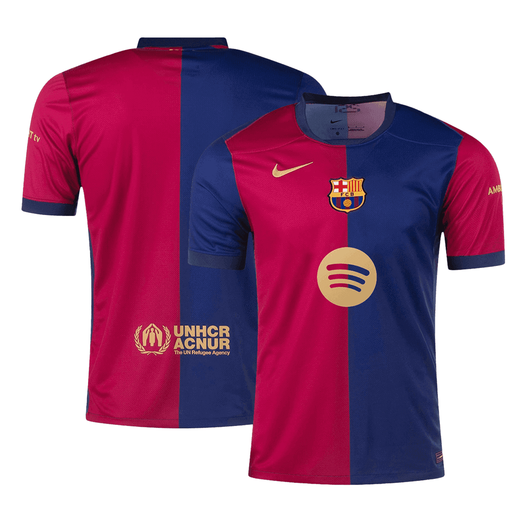 Barcelona Home Soccer Jersey 2024/25-Spotify Logo Without Text Nej Dresy Obchod
