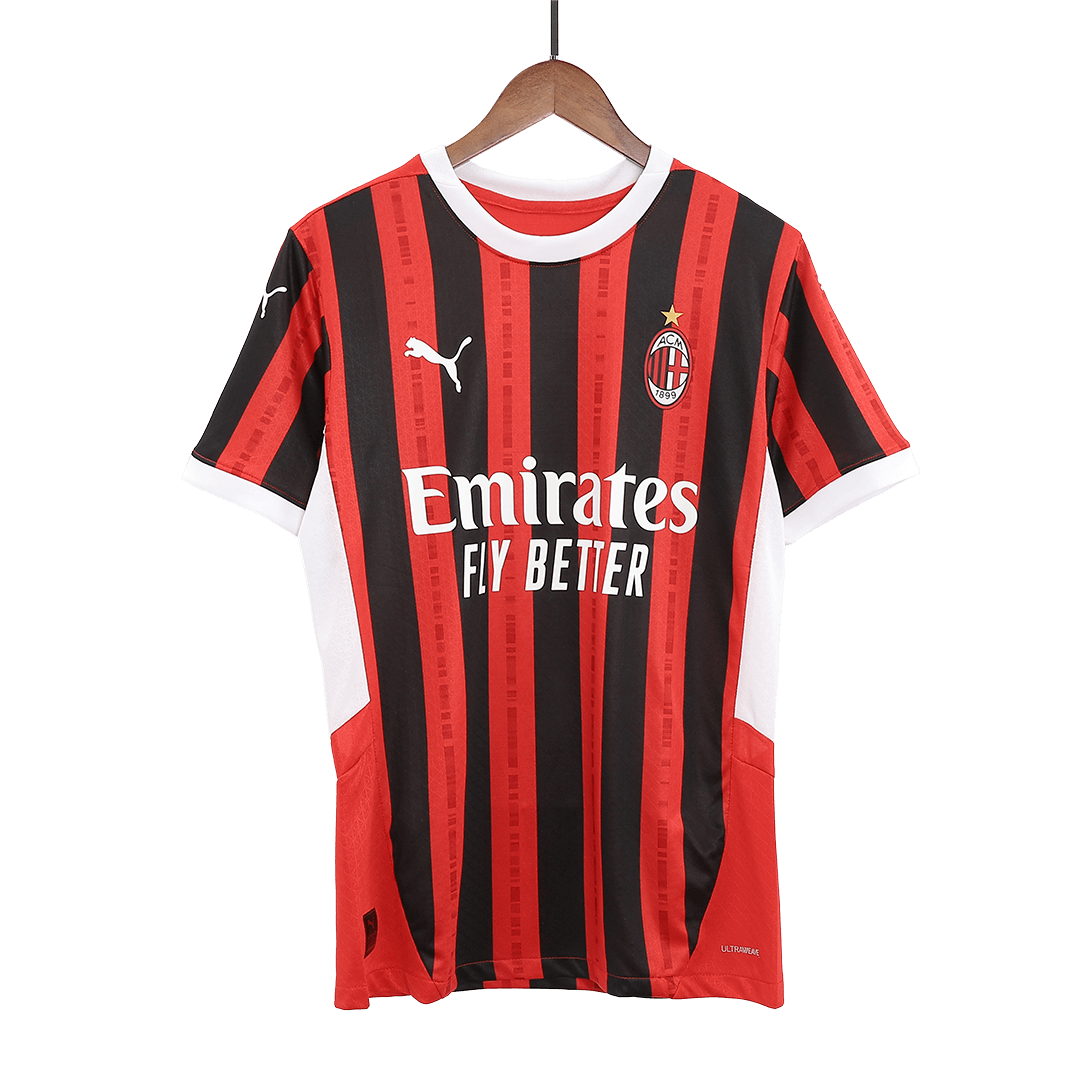Player Version PULISIC #11 AC Milan Home Soccer Jersey 2024/25 Nej Dresy Obchod