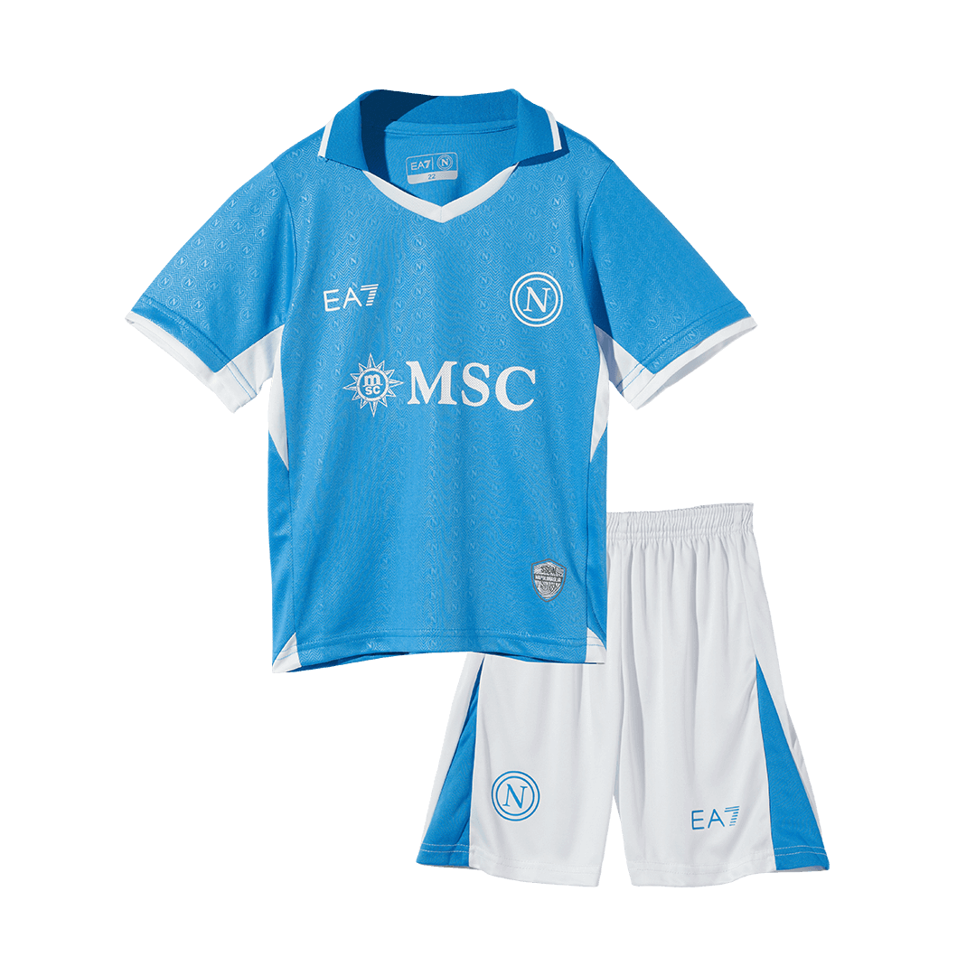 Kid's Napoli Home Soccer Jersey Kit(Jersey+Shorts) 2024/25 Nej Dresy Obchod