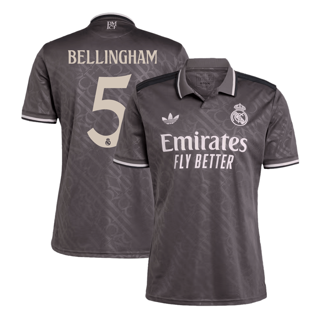 BELLINGHAM #5 Real Madrid Third Away Soccer Jersey 2024/25 Nej Dresy Obchod