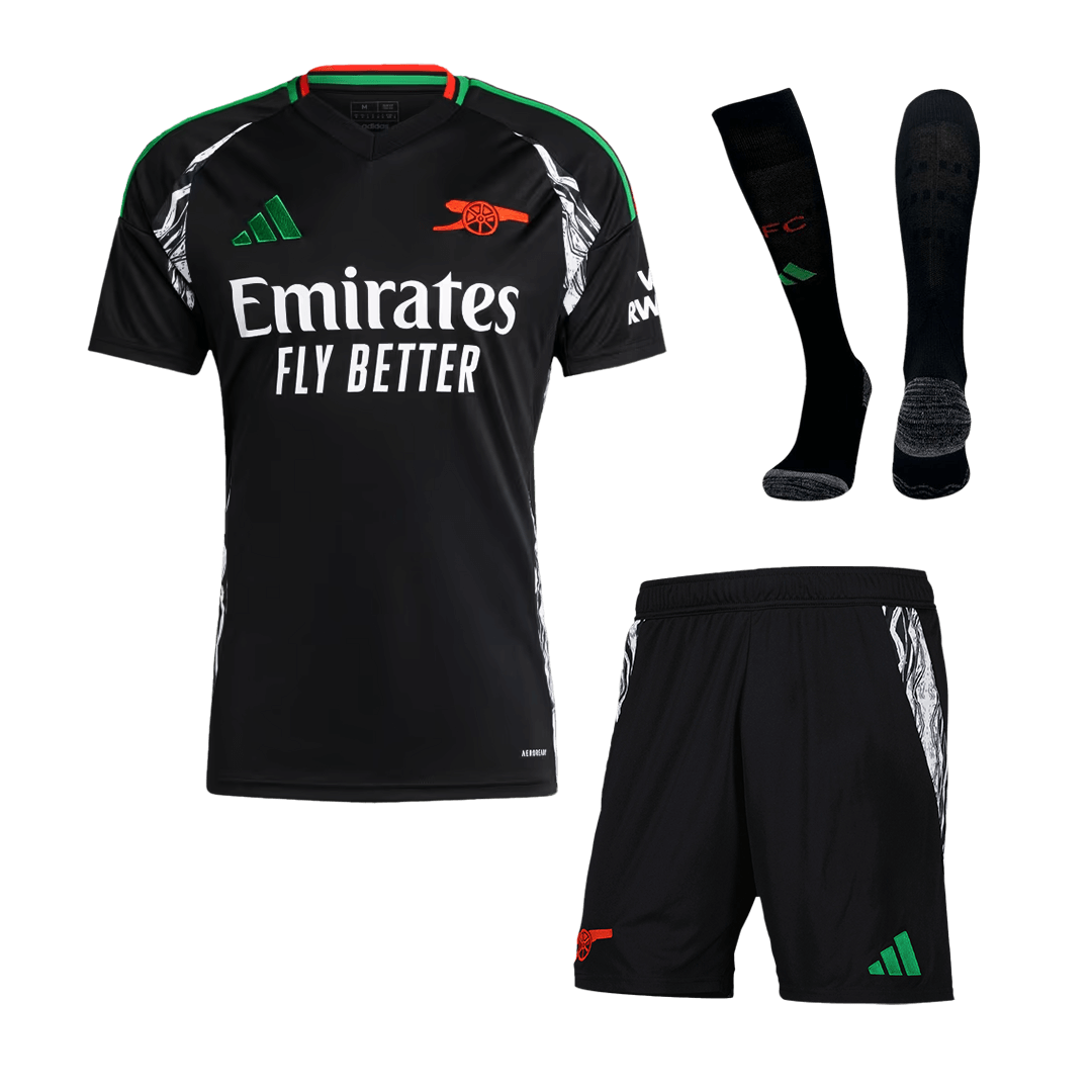 Arsenal Away Soccer Jersey Kit(Jersey+Shorts+Socks) 2024/25 Nej Dresy Obchod