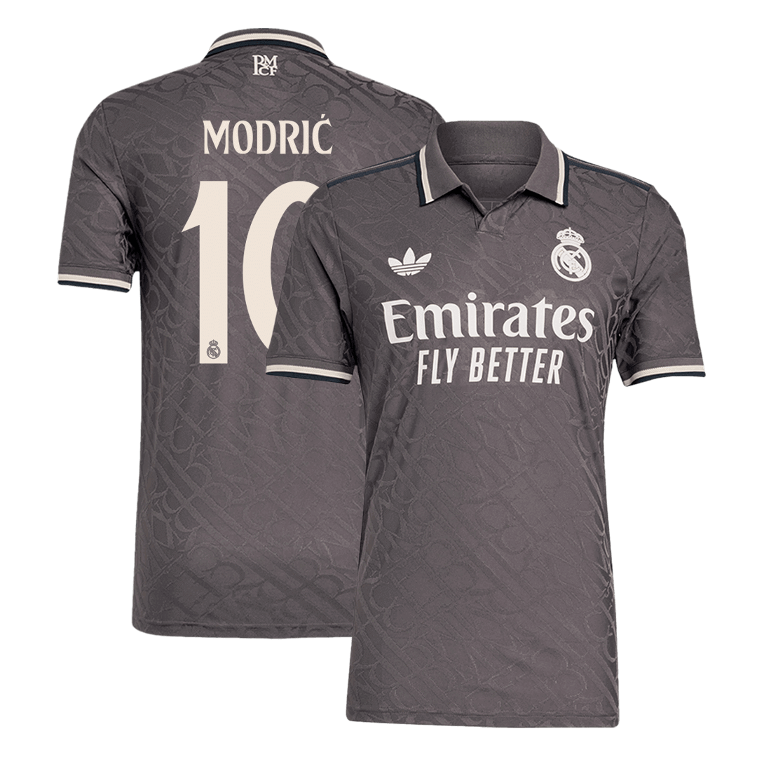 Player Version MODRI? #10 Real Madrid Third Away Soccer Jersey 2024/25 Nej Dresy Obchod