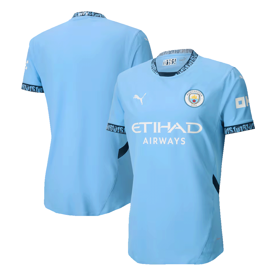 Player Version Manchester City Home Soccer Jersey 2024/25 Nej Dresy Obchod
