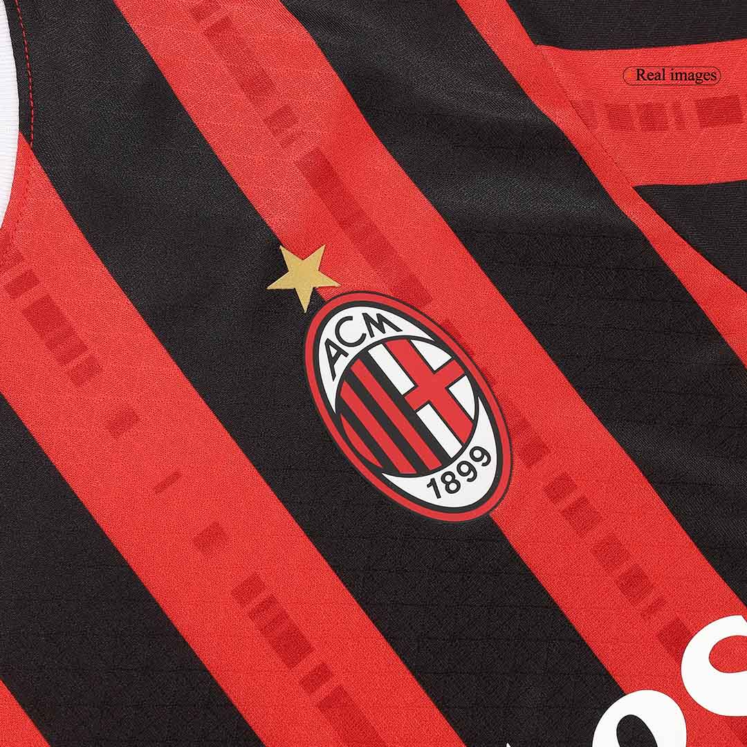 Player Version PULISIC #11 AC Milan Home Soccer Jersey 2024/25 Nej Dresy Obchod