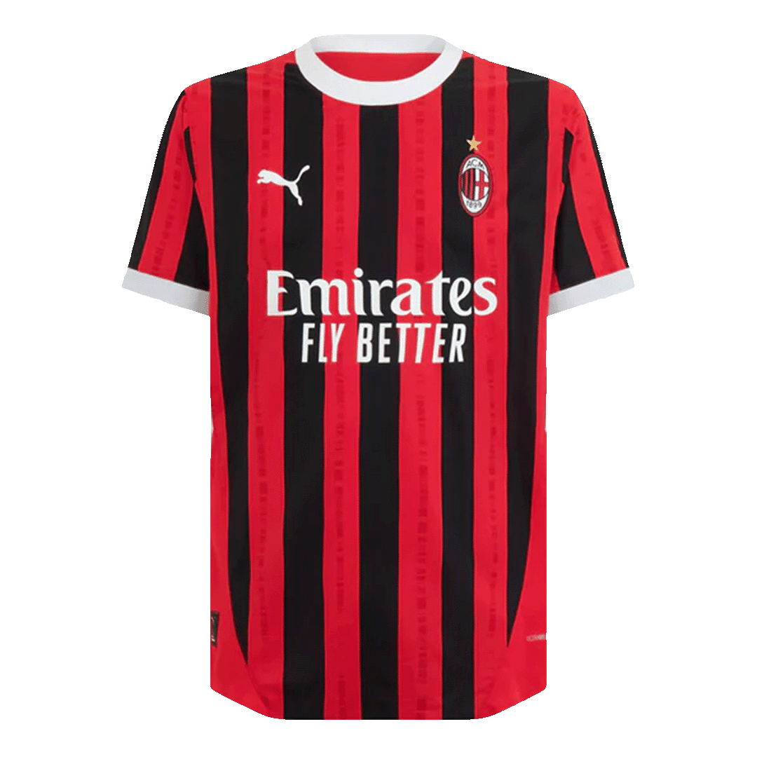 Player Version PULISIC #11 AC Milan Home Soccer Jersey 2024/25 Nej Dresy Obchod