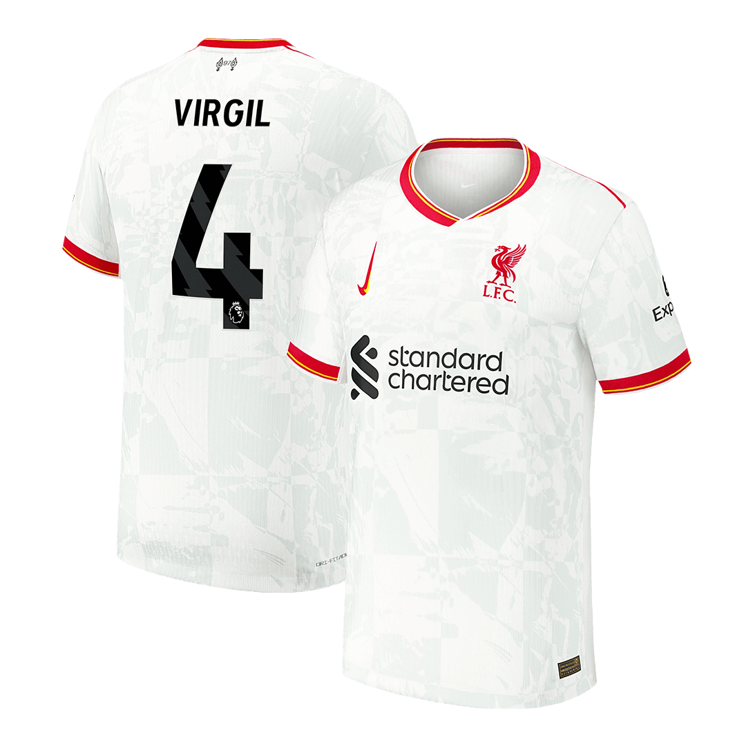 Player Version VIRGIL #4 Liverpool Third Away Soccer Jersey 2024/25 Nej Dresy Obchod