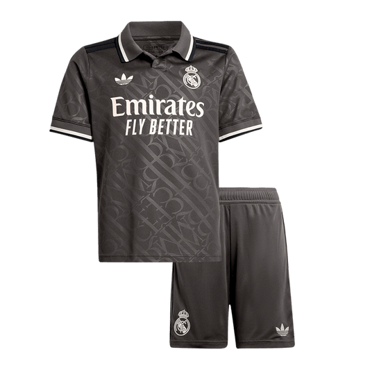 Kid's Real Madrid Third Away  Soccer Jersey Kit(Jersey+Shorts) 2024/25 Nej Dresy Obchod