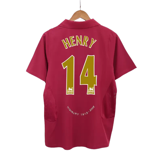 Retro HENRY #14 2005/06 Arsenal Home  Soccer Jersey Nej Dresy Obchod