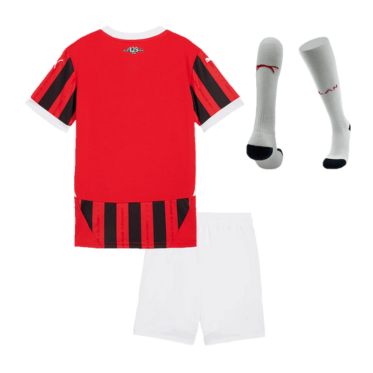 Kid's AC Milan Home  Soccer Jersey Kit(Jersey+Shorts+Socks) 2024/25 Nej Dresy Obchod