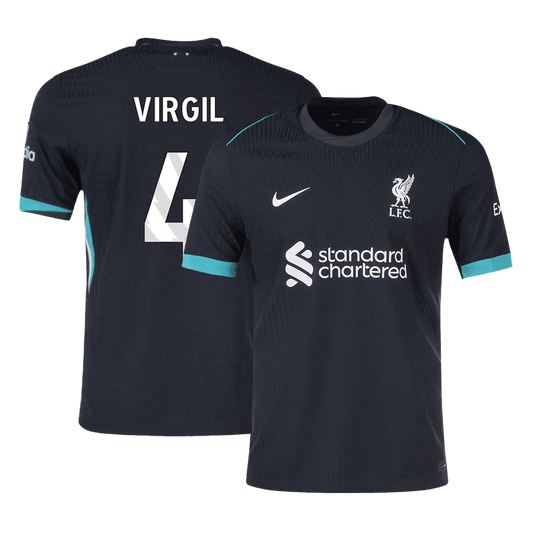 Player Version VIRGIL #4 Liverpool Away  Soccer Jersey 2024/25 Nej Dresy Obchod