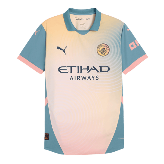 Player Version Manchester City Fourth Away  Soccer Jersey 2024/25- Definitely City (UCL) Nej Dresy Obchod