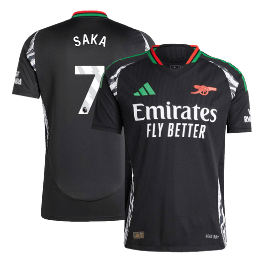 Player Version SAKA #7 Arsenal Away  Soccer Jersey 2024/25 Nej Dresy Obchod