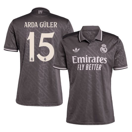 Arda Güler #15 Real Madrid Third Away  Soccer Jersey 2024/25 Nej Dresy Obchod
