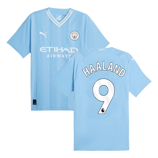 Player Version HAALAND #9 Manchester City Home  Soccer Jersey 2023/24 Nej Dresy Obchod