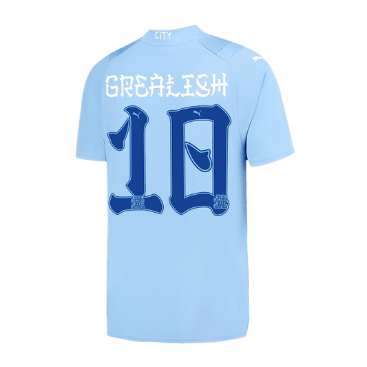 GREALISH #10 Manchester City Japanese Tour Printing Home  Soccer Jersey 2023/24 Nej Dresy Obchod