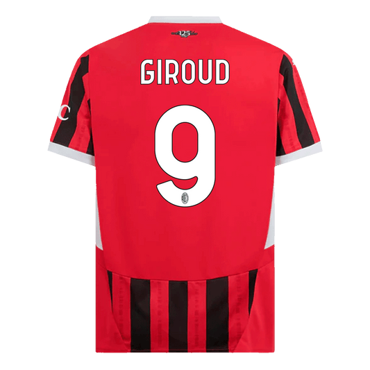 GIROUD #9 AC Milan Home  Soccer Jersey 2024/25 Nej Dresy Obchod