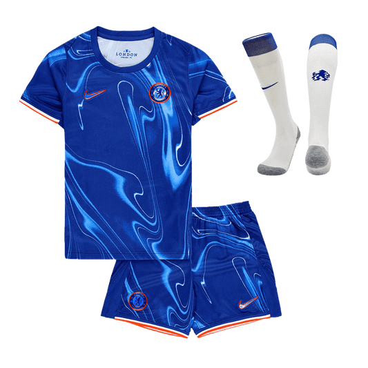 Kid's Chelsea Home  Soccer Jersey Kit(Jersey+Shorts+Socks) 2024/25 Nej Dresy Obchod