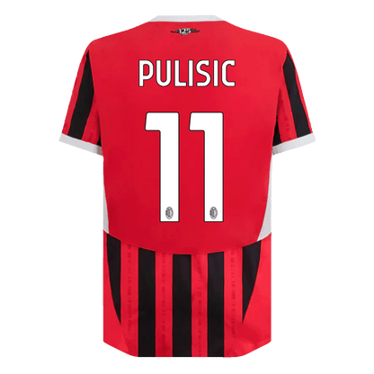 Player Version PULISIC #11 AC Milan Home  Soccer Jersey 2024/25 Nej Dresy Obchod